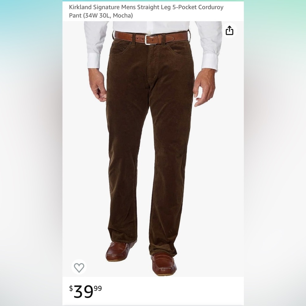 Kirkland Men’s Corduroy Pants